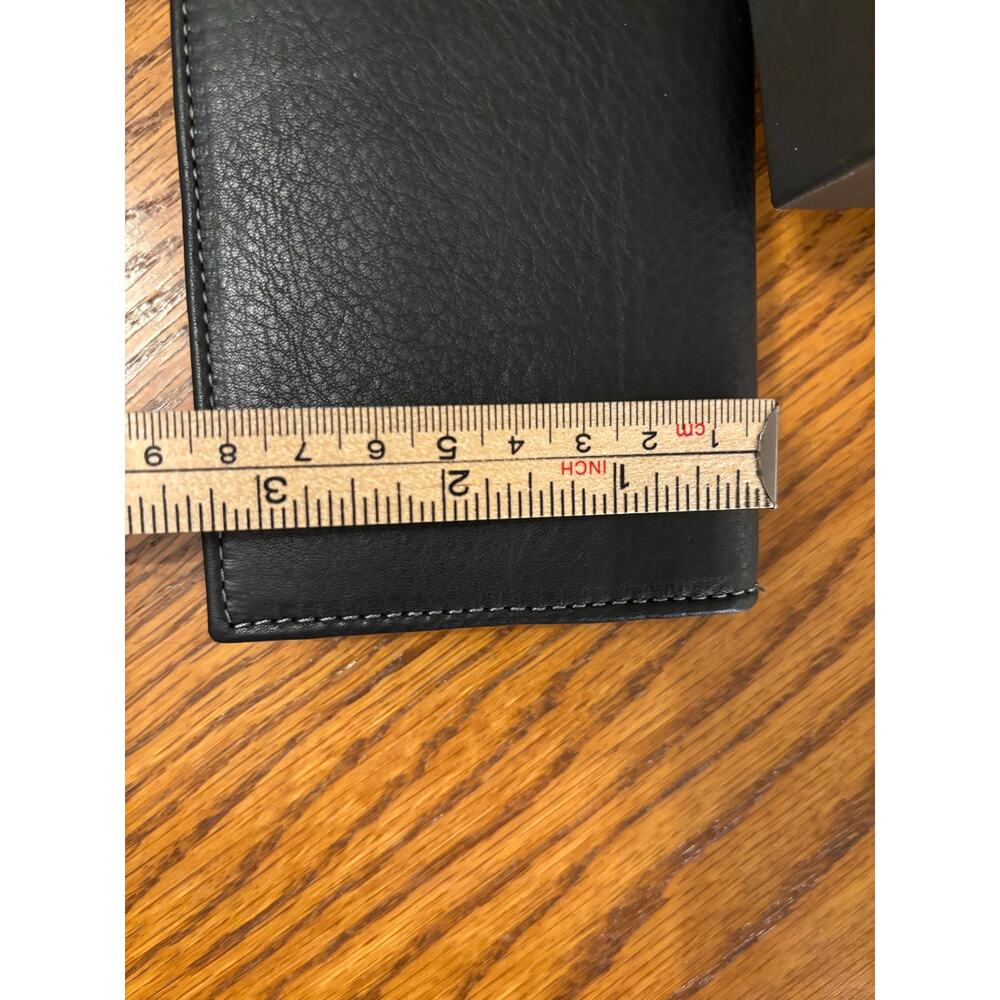 American Bison Rodeo leather checkbook style men wallet billfold RDF protection - Picture 5 of 5